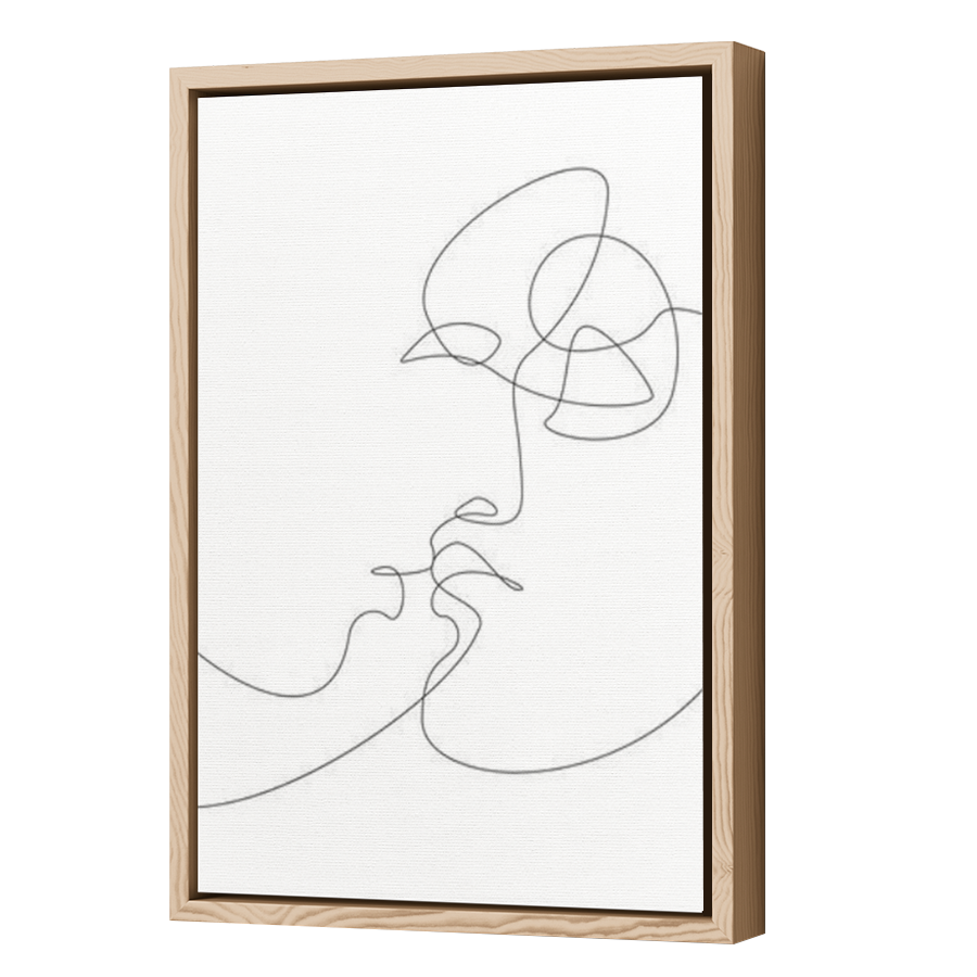 Thumbnail for Canvas - Wood Grain Floating Frame
