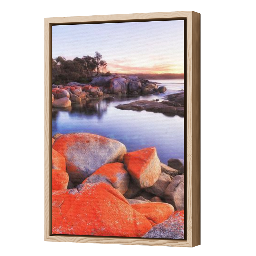 Thumbnail for Canvas - Wood Grain Floating Frame