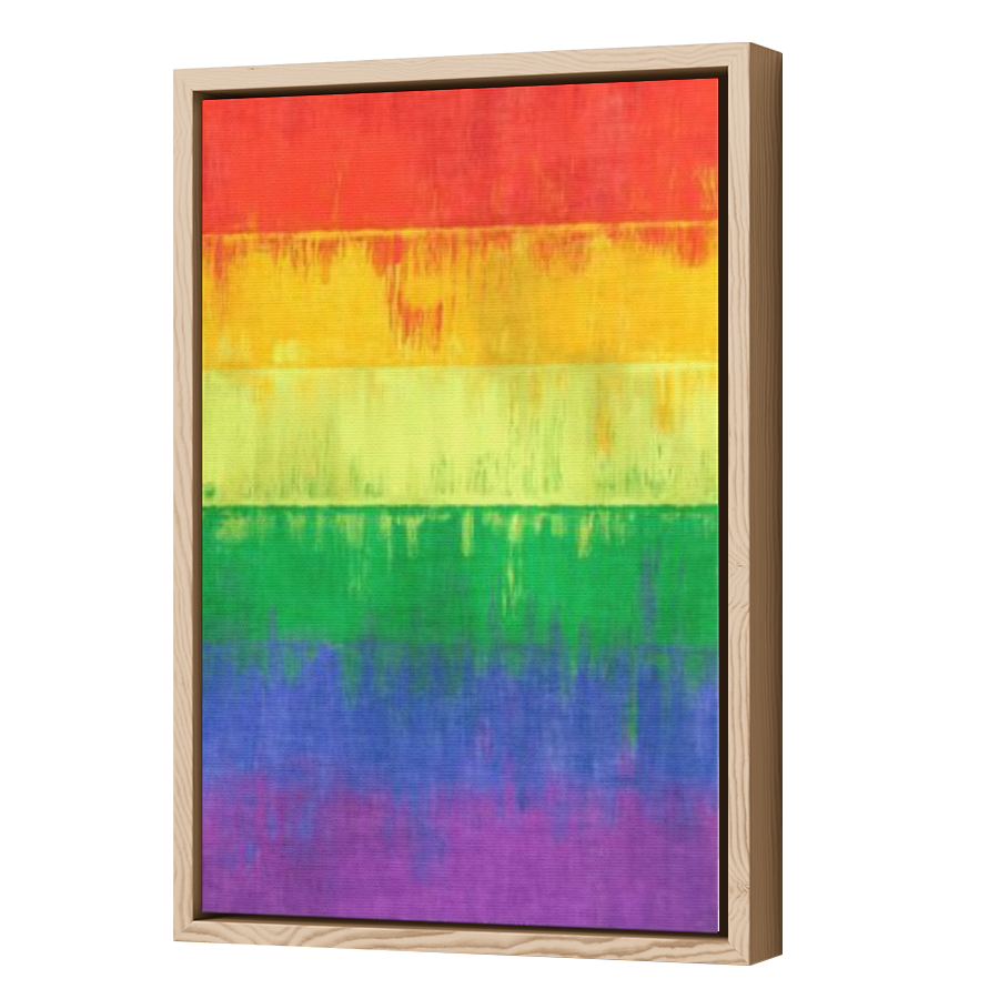 Thumbnail for Canvas - Wood Grain Floating Frame