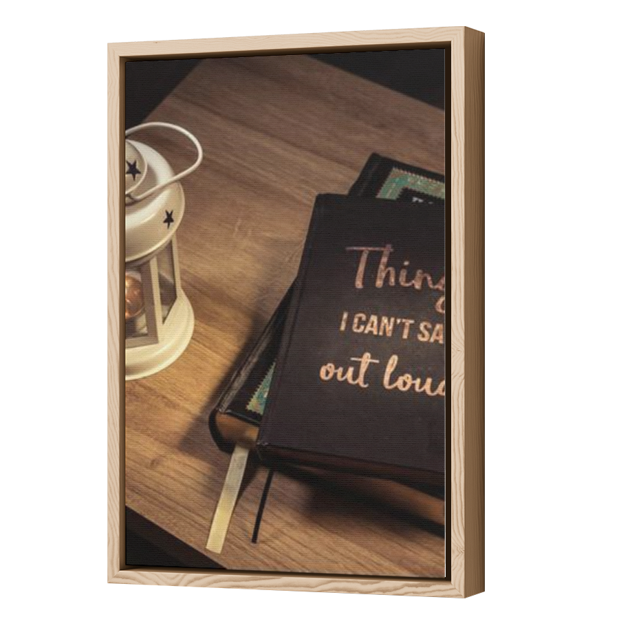 Thumbnail for Canvas - Wood Grain Floating Frame