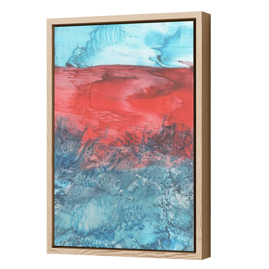 Thumbnail for Canvas - Wood Grain Floating Frame