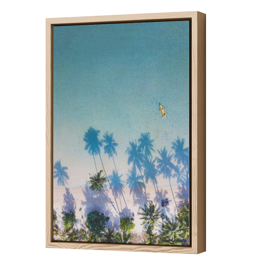 Thumbnail for Canvas - Wood Grain Floating Frame