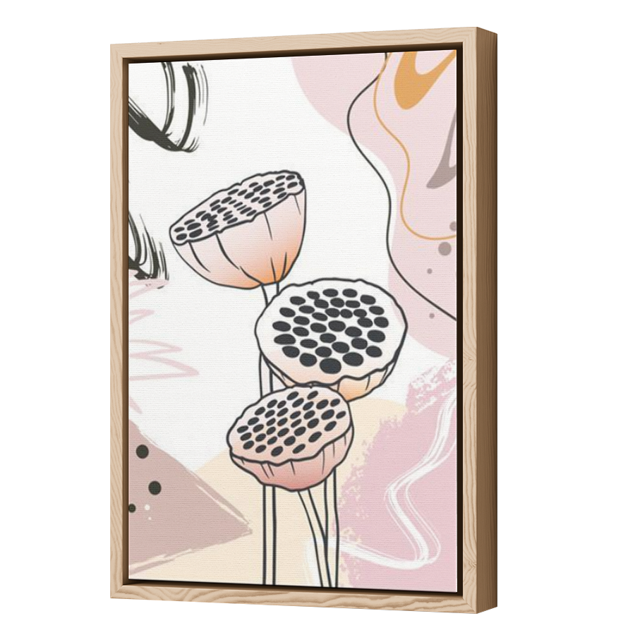 Thumbnail for Canvas - Wood Grain Floating Frame