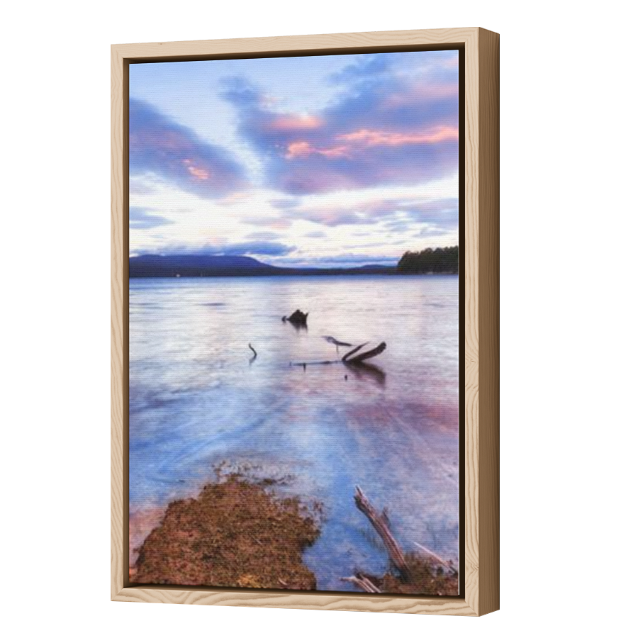 Thumbnail for Canvas - Wood Grain Floating Frame