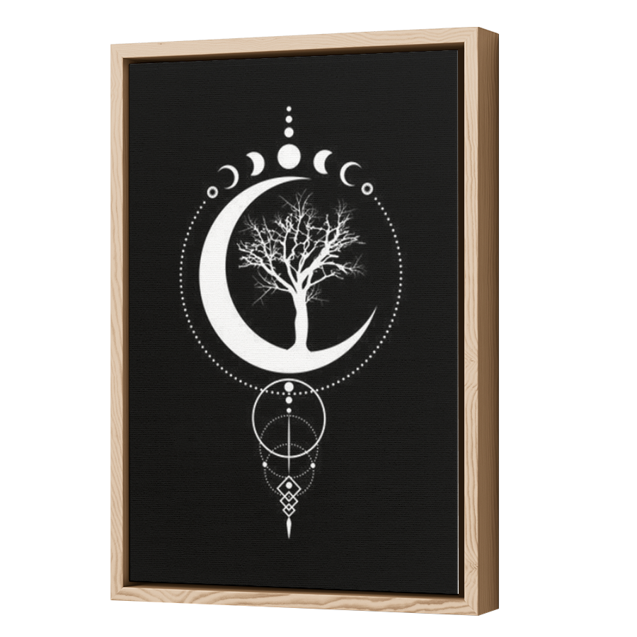 Thumbnail for Canvas - Wood Grain Floating Frame