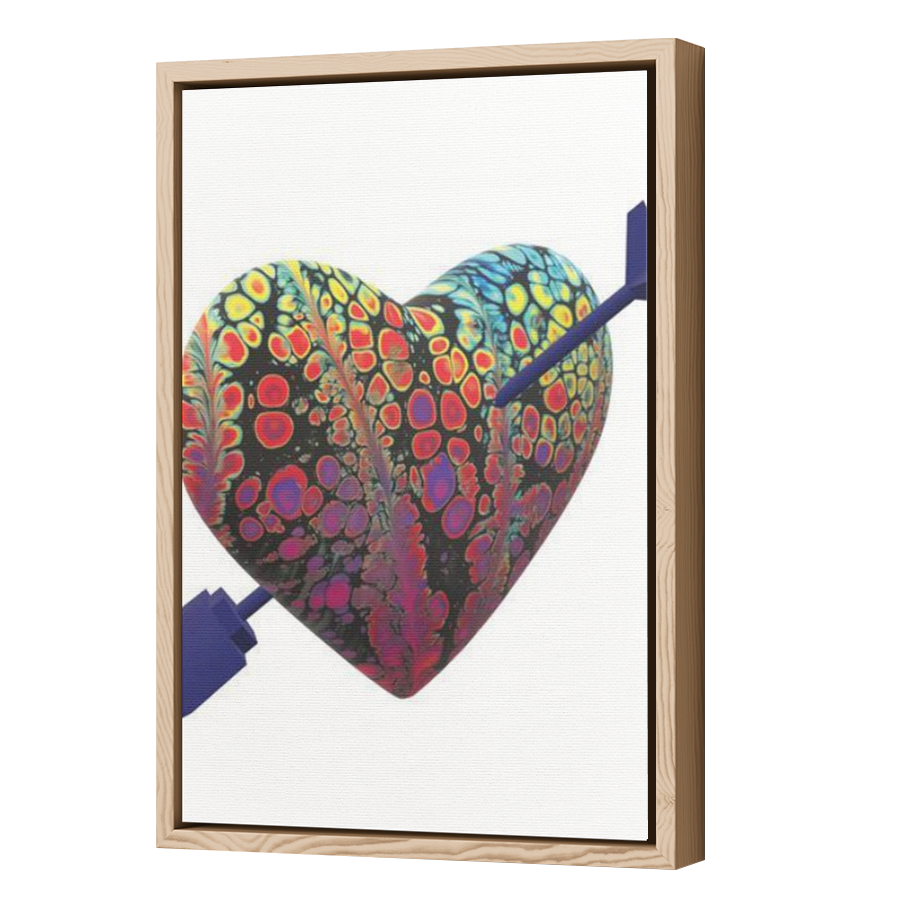Thumbnail for Canvas - Wood Grain Floating Frame