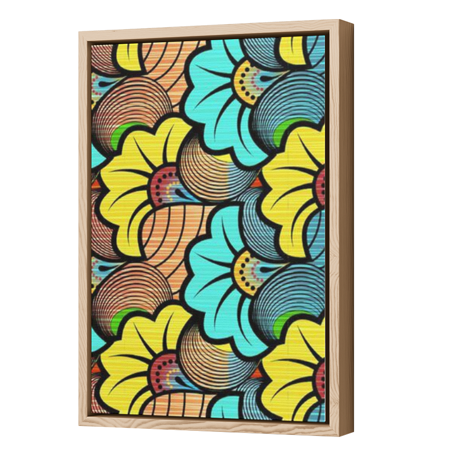 Thumbnail for Canvas - Wood Grain Floating Frame