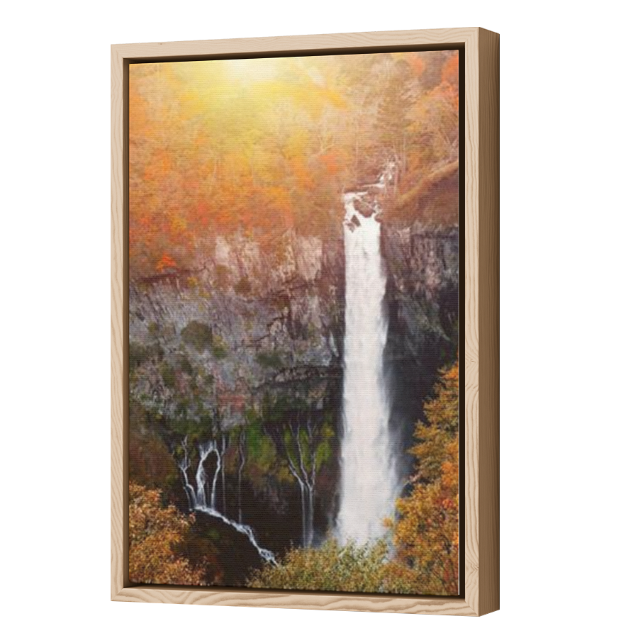 Thumbnail for Canvas - Wood Grain Floating Frame