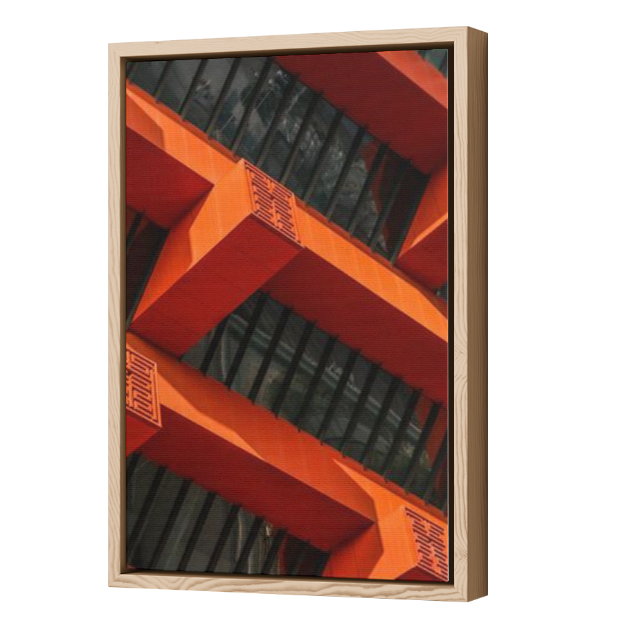 Thumbnail for Canvas - Wood Grain Floating Frame