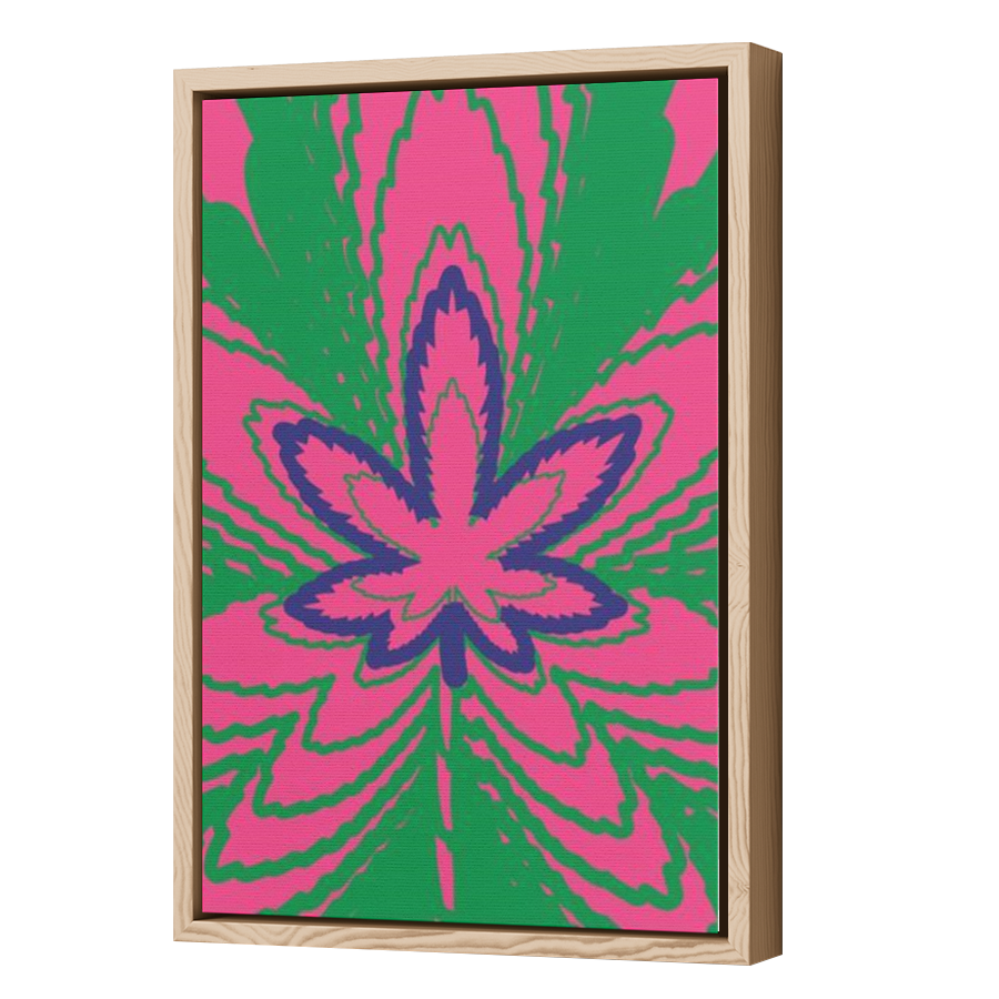 Thumbnail for Canvas - Wood Grain Floating Frame