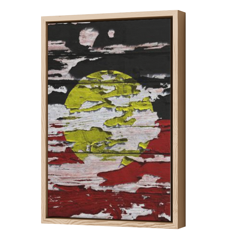 Thumbnail for Canvas - Wood Grain Floating Frame