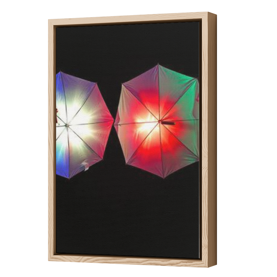 Thumbnail for Canvas - Wood Grain Floating Frame