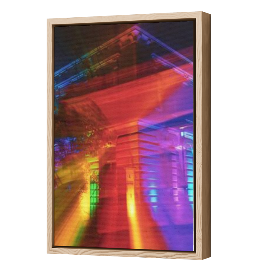 Thumbnail for Canvas - Wood Grain Floating Frame