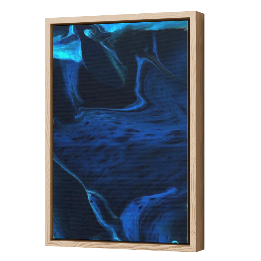 Thumbnail for Canvas - Wood Grain Floating Frame
