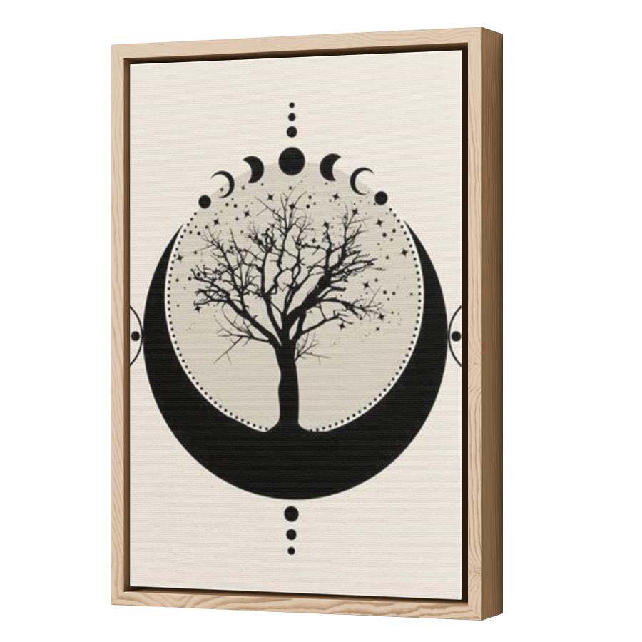 Thumbnail for Canvas - Wood Grain Floating Frame