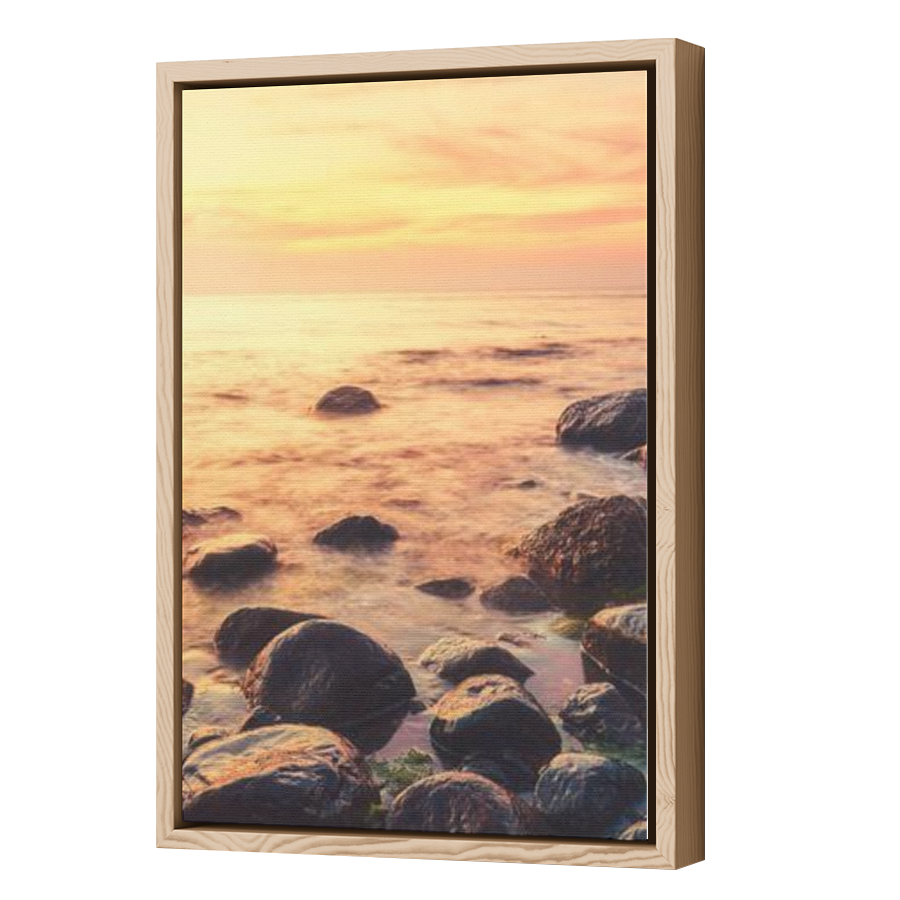 Thumbnail for Canvas - Wood Grain Floating Frame