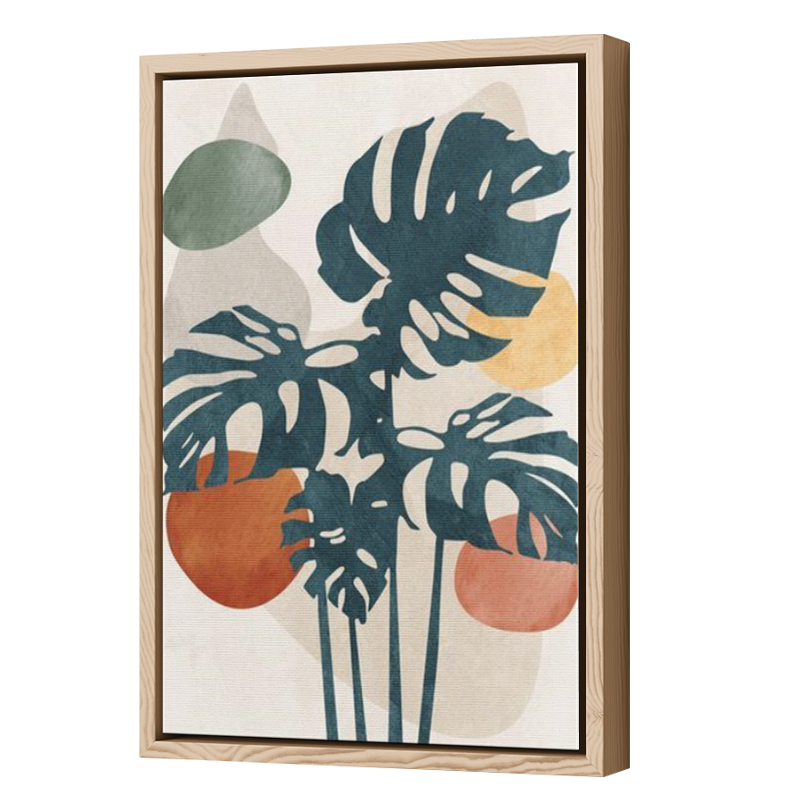 Thumbnail for Canvas - Wood Grain Floating Frame