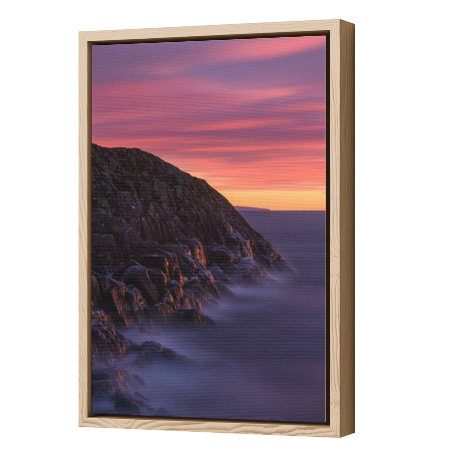 Thumbnail for Canvas - Wood Grain Floating Frame