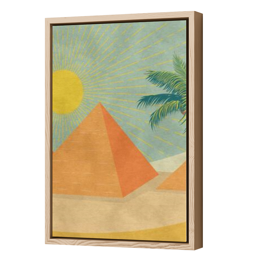Thumbnail for Canvas - Wood Grain Floating Frame