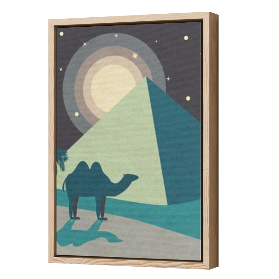 Thumbnail for Canvas - Wood Grain Floating Frame