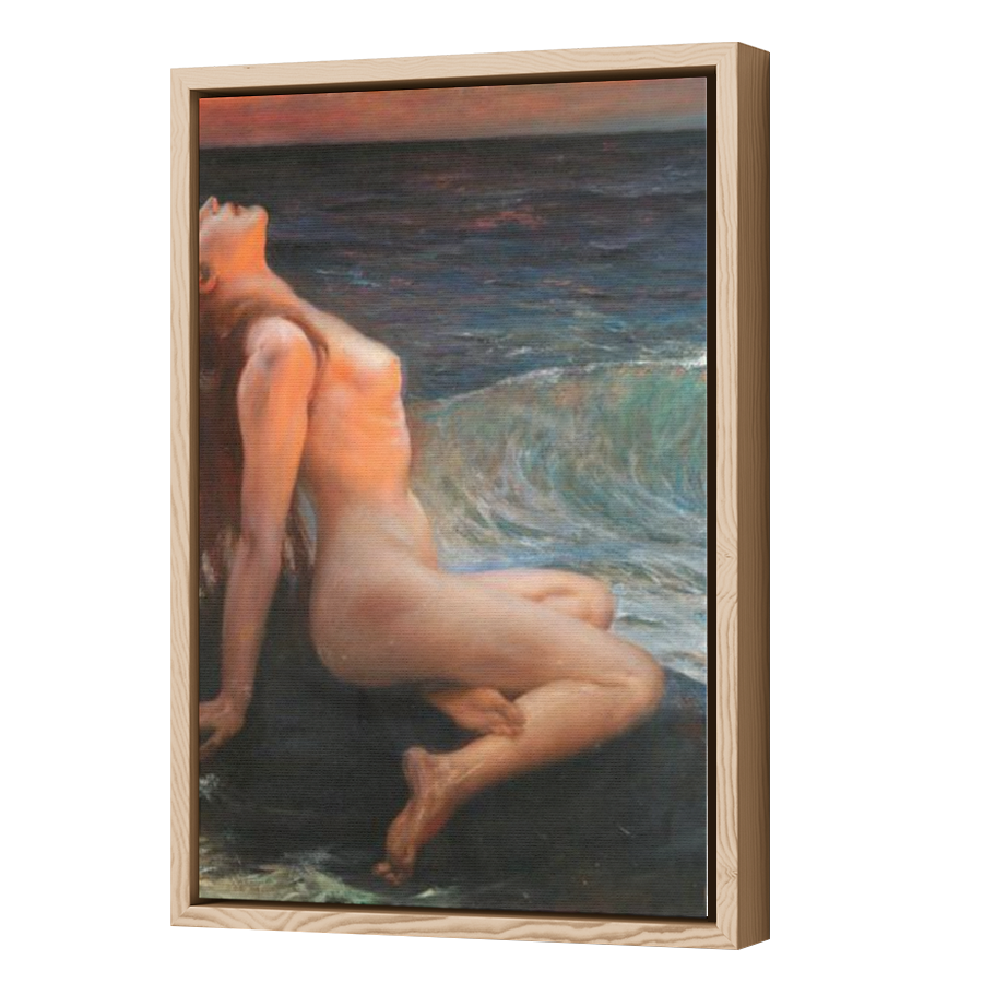 Thumbnail for Canvas - Wood Grain Floating Frame