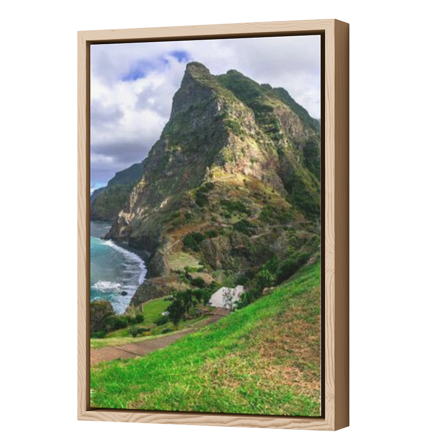 Thumbnail for Canvas - Wood Grain Floating Frame