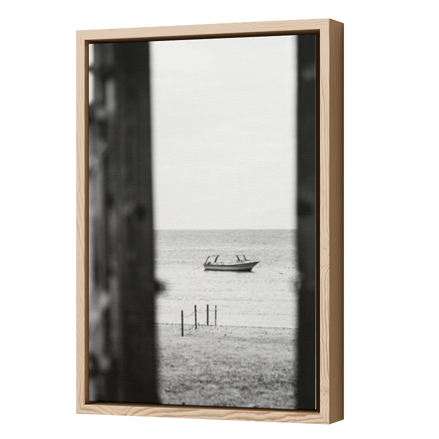 Thumbnail for Canvas - Wood Grain Floating Frame