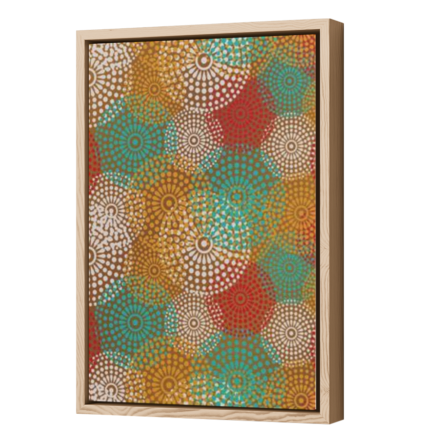 Thumbnail for Canvas - Wood Grain Floating Frame