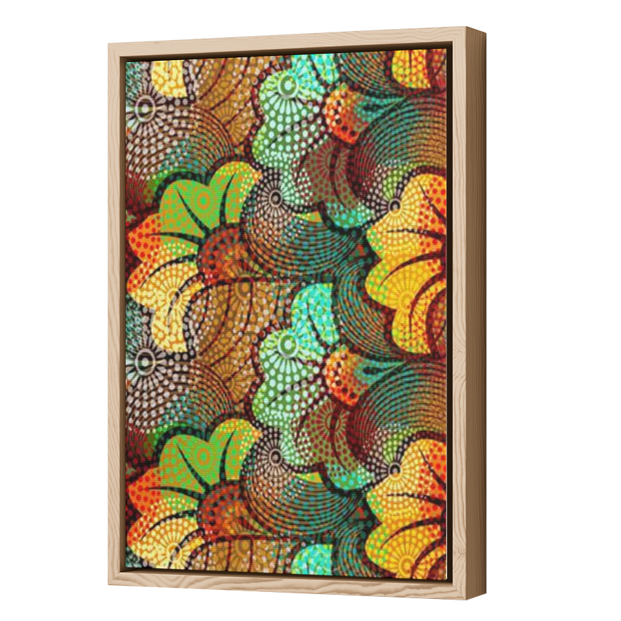 Thumbnail for Canvas - Wood Grain Floating Frame