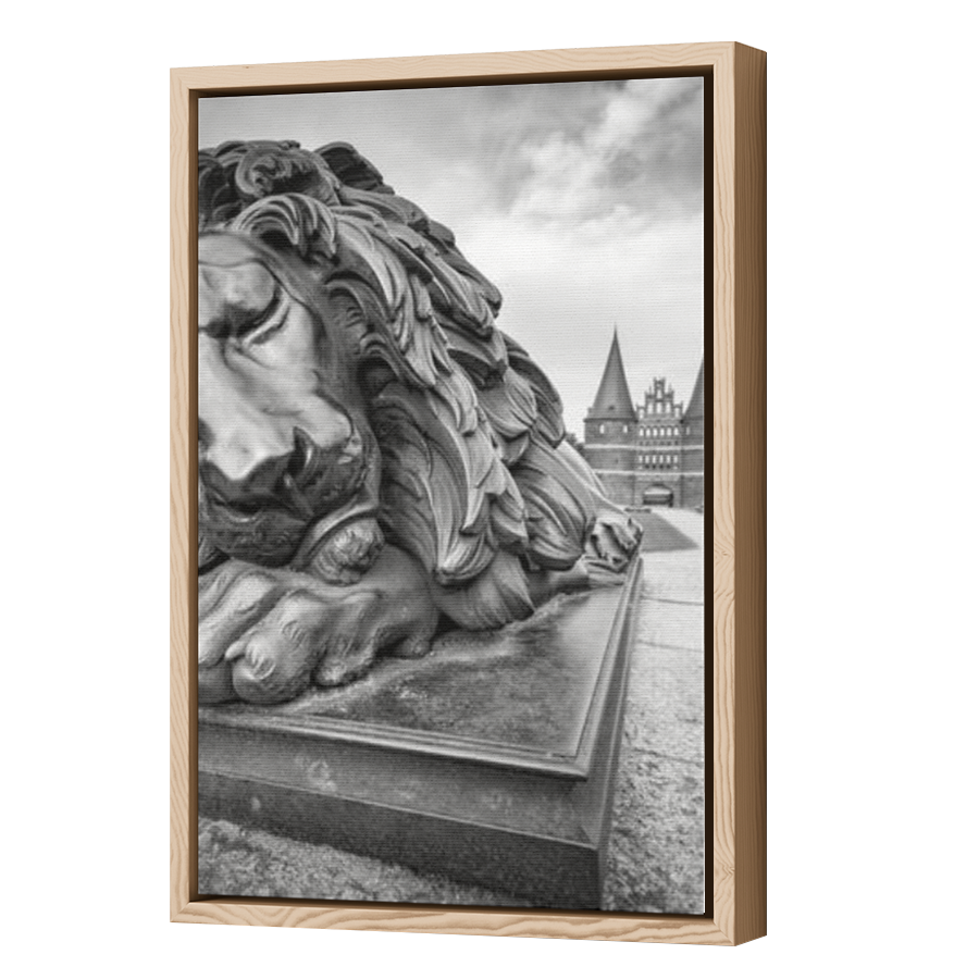 Thumbnail for Canvas - Wood Grain Floating Frame