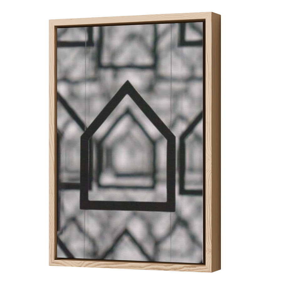 Thumbnail for Canvas - Wood Grain Floating Frame