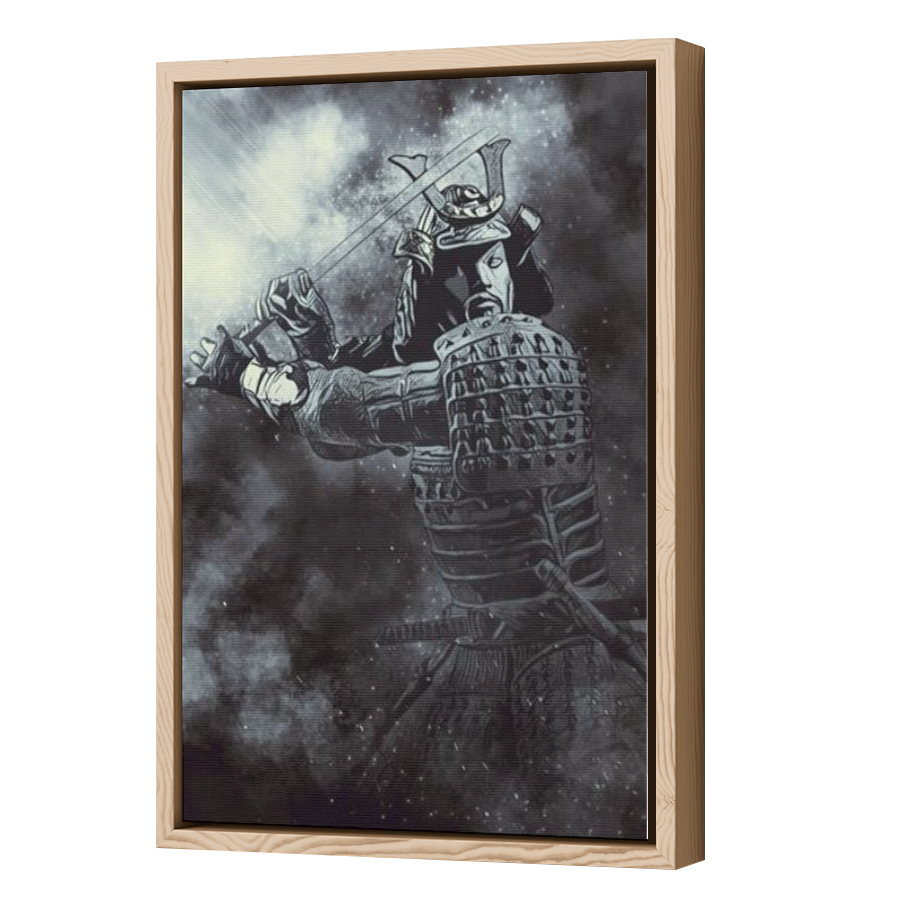 Thumbnail for Canvas - Wood Grain Floating Frame