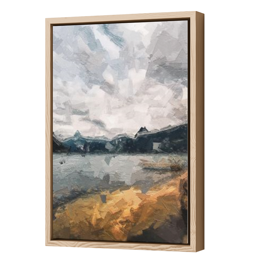 Thumbnail for Canvas - Wood Grain Floating Frame