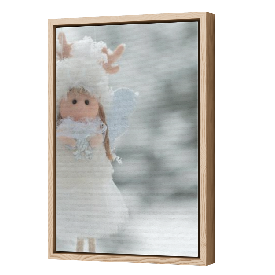 Thumbnail for Canvas - Wood Grain Floating Frame