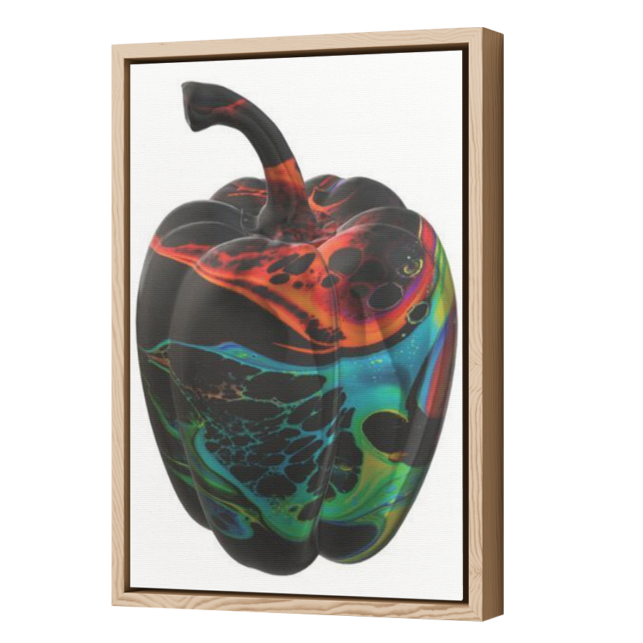 Thumbnail for Canvas - Wood Grain Floating Frame