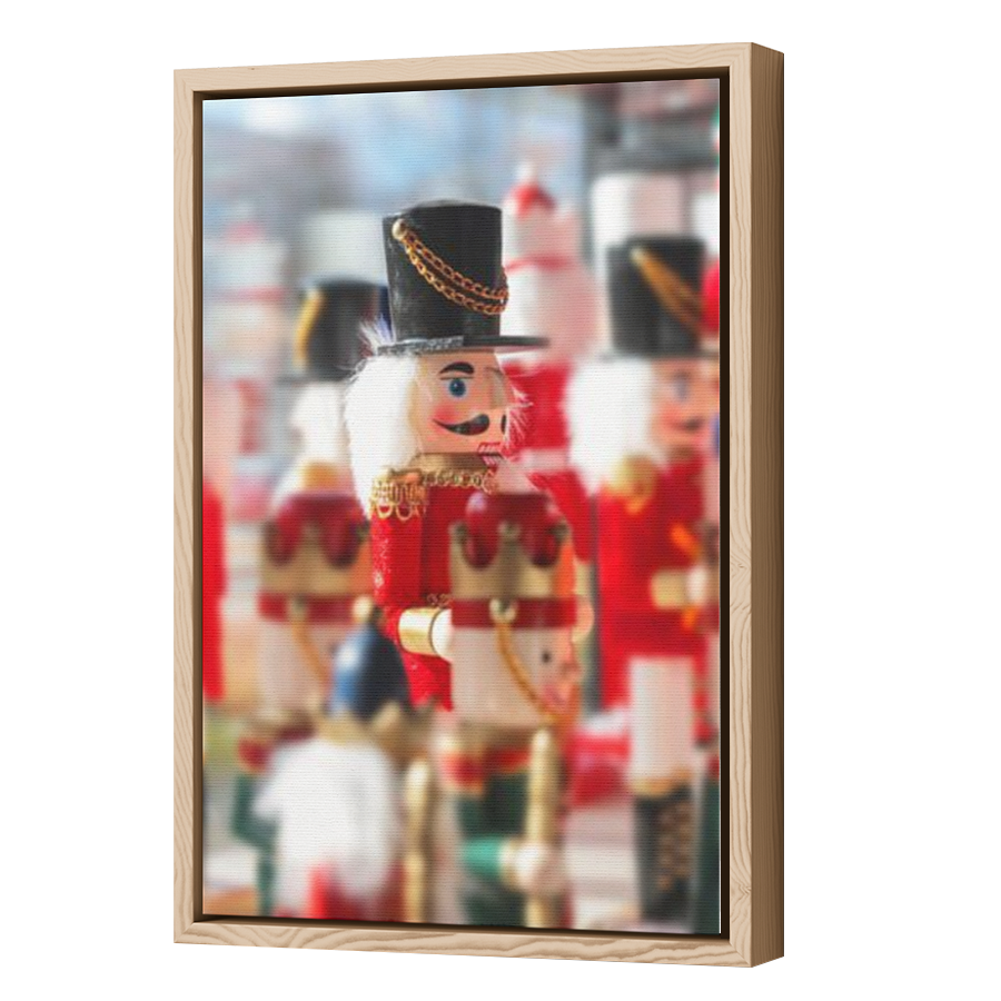 Thumbnail for Canvas - Wood Grain Floating Frame