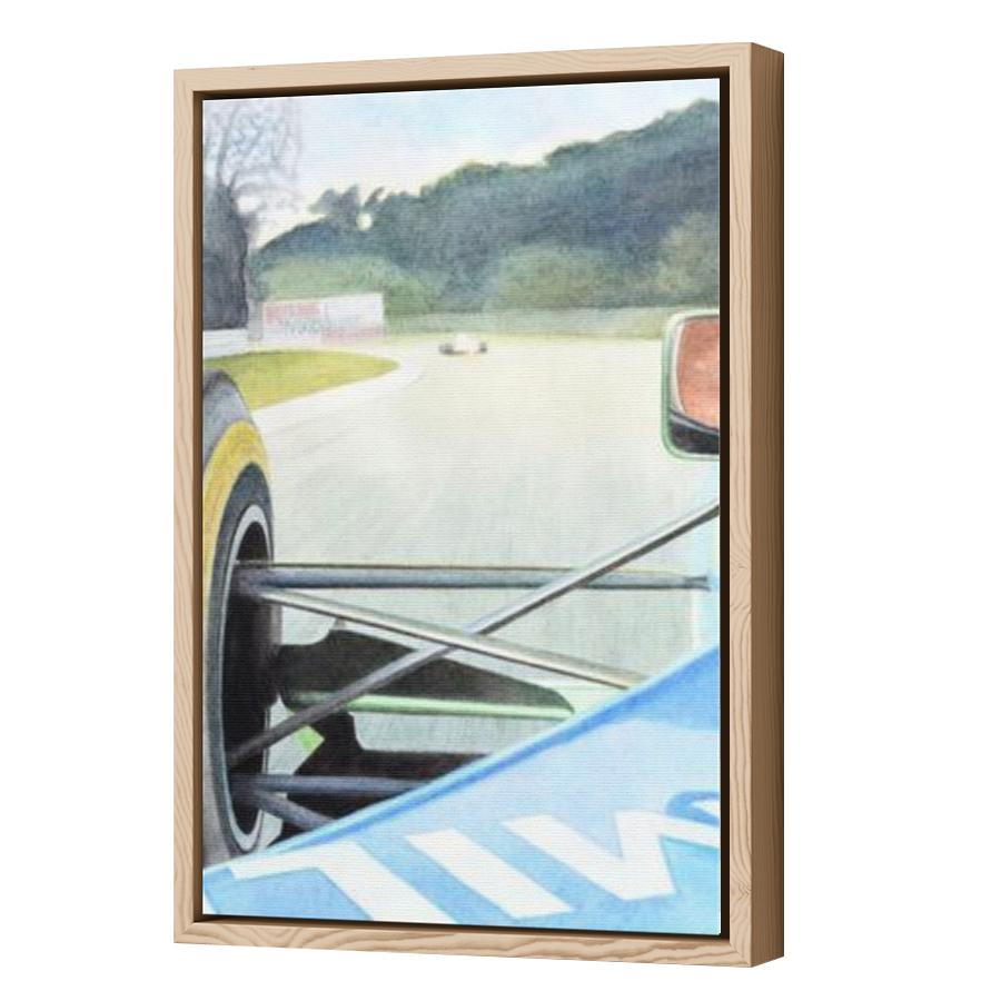 Thumbnail for Canvas - Wood Grain Floating Frame