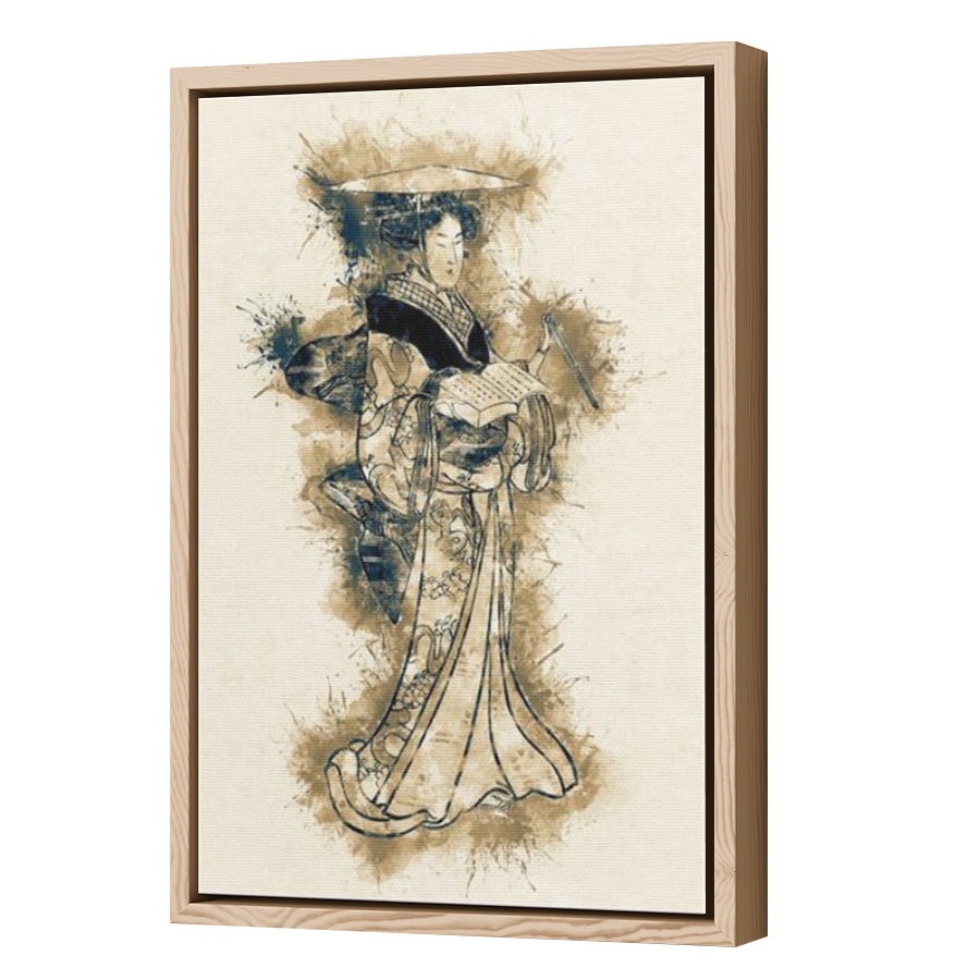 Thumbnail for Canvas - Wood Grain Floating Frame