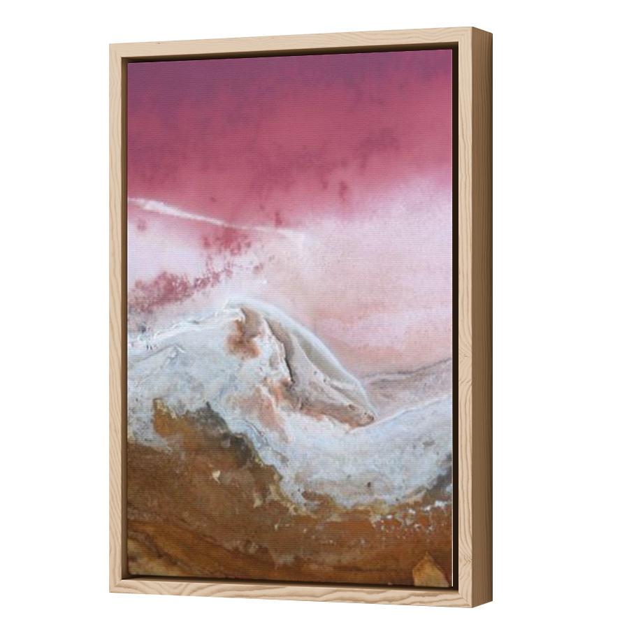 Thumbnail for Canvas - Wood Grain Floating Frame