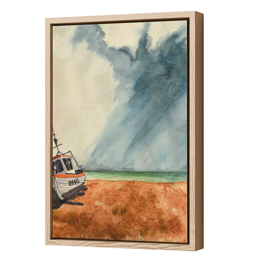 Thumbnail for Canvas - Wood Grain Floating Frame