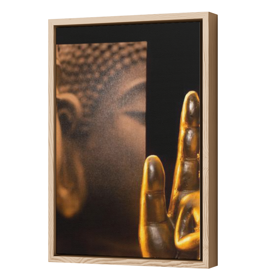 Thumbnail for Canvas - Wood Grain Floating Frame