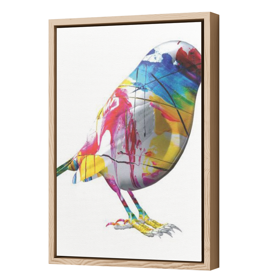 Thumbnail for Canvas - Wood Grain Floating Frame