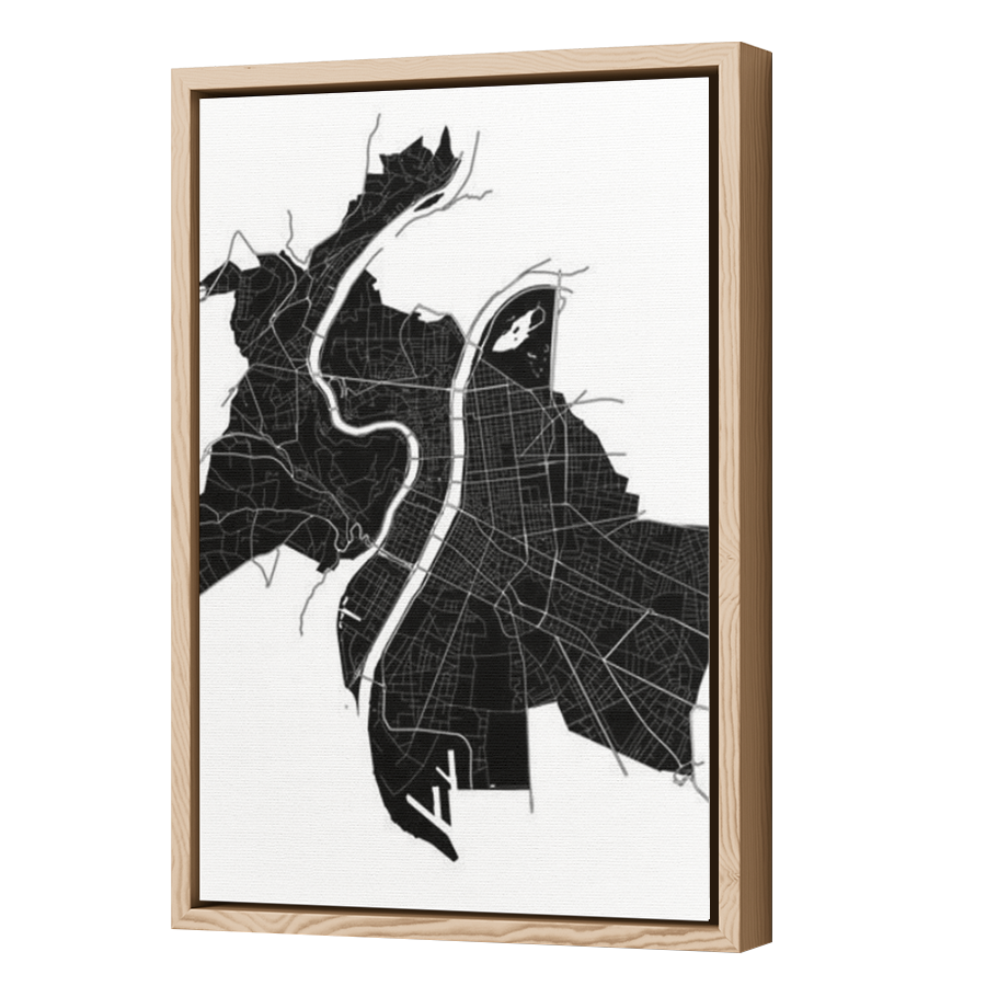 Thumbnail for Canvas - Wood Grain Floating Frame