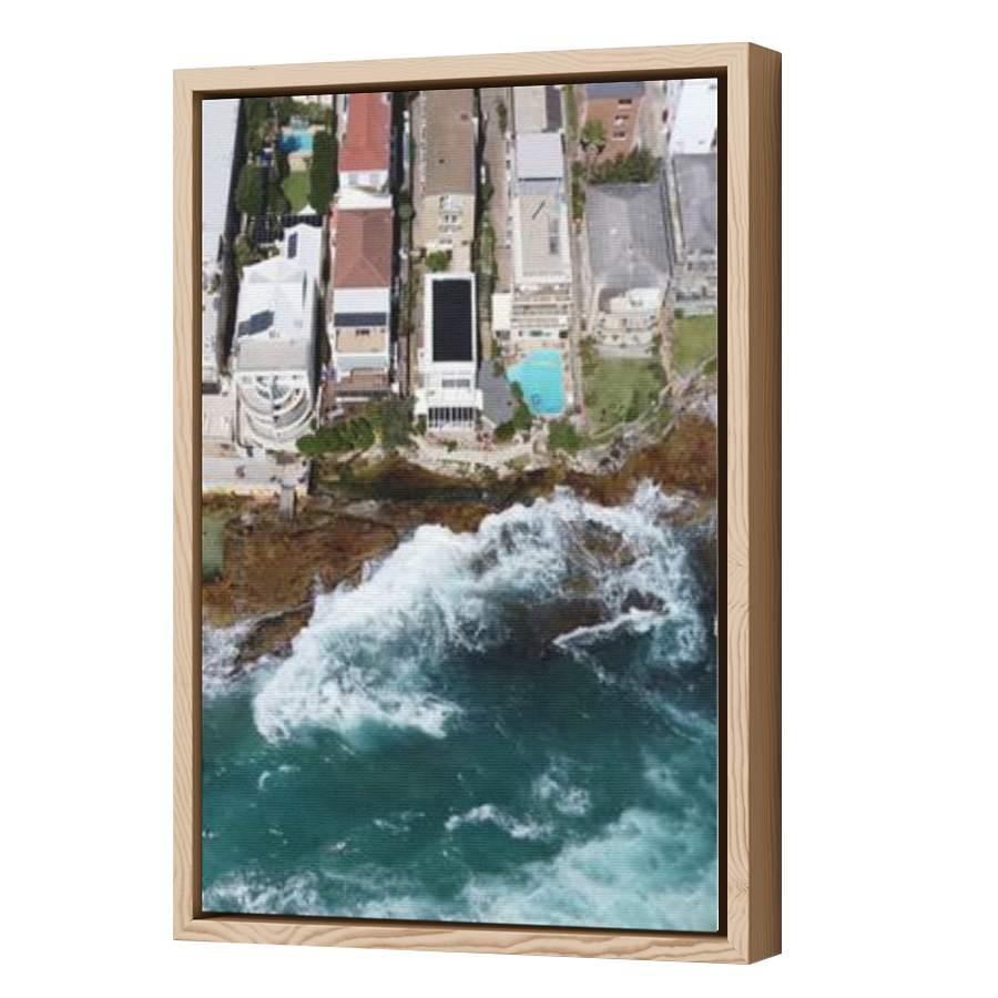 Thumbnail for Canvas - Wood Grain Floating Frame