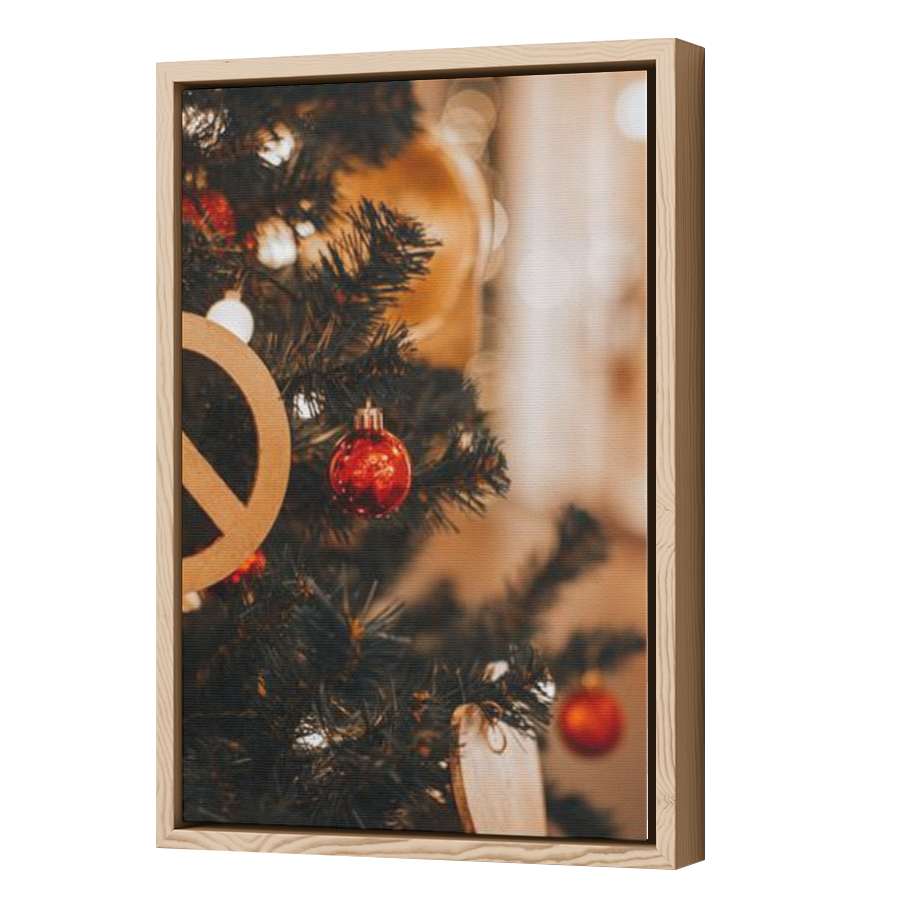 Thumbnail for Canvas - Wood Grain Floating Frame