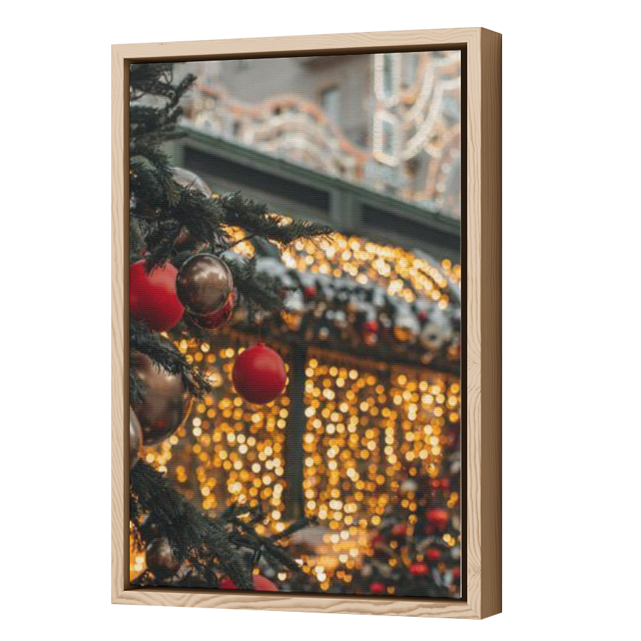 Thumbnail for Canvas - Wood Grain Floating Frame