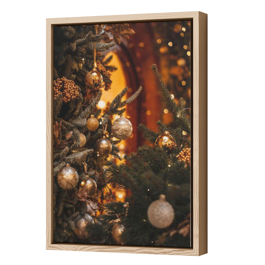 Thumbnail for Canvas - Wood Grain Floating Frame