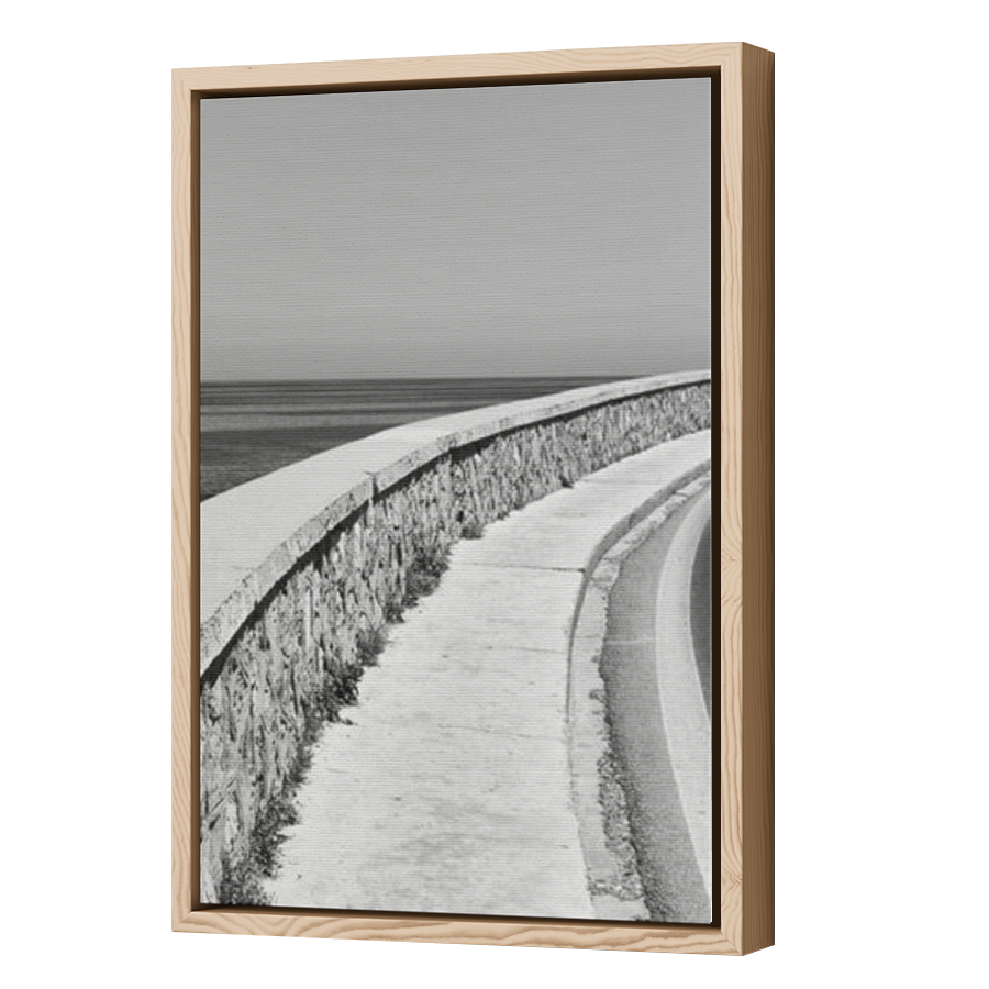 Thumbnail for Canvas - Wood Grain Floating Frame