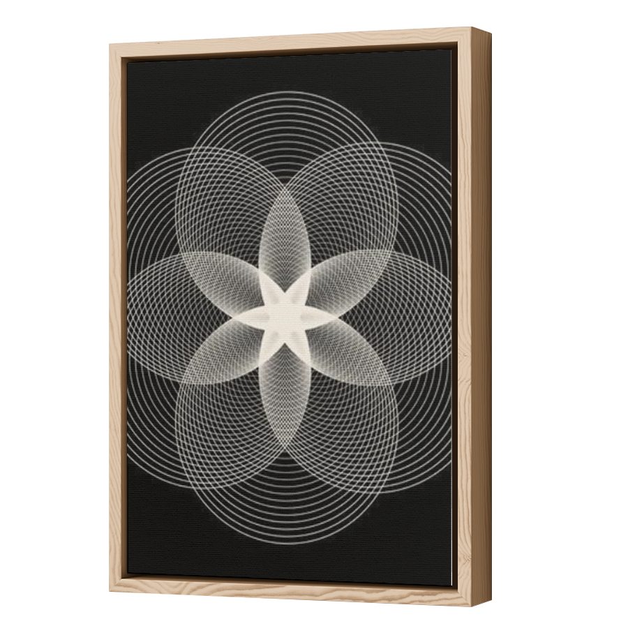 Thumbnail for Canvas - Wood Grain Floating Frame