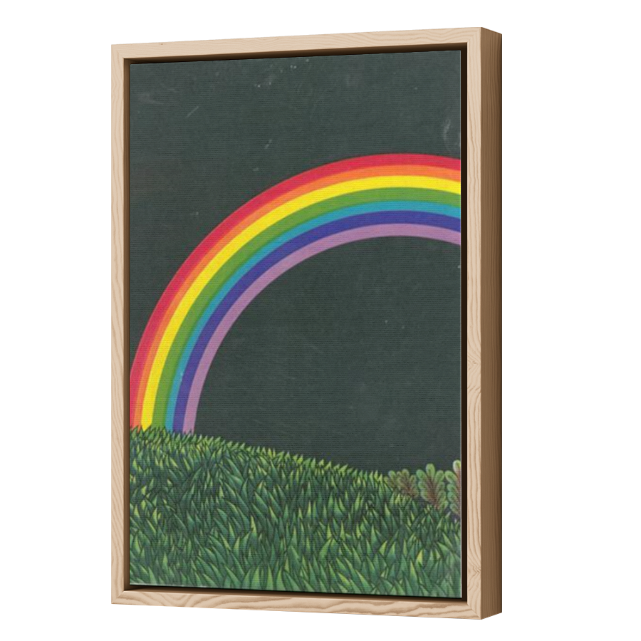Thumbnail for Canvas - Wood Grain Floating Frame